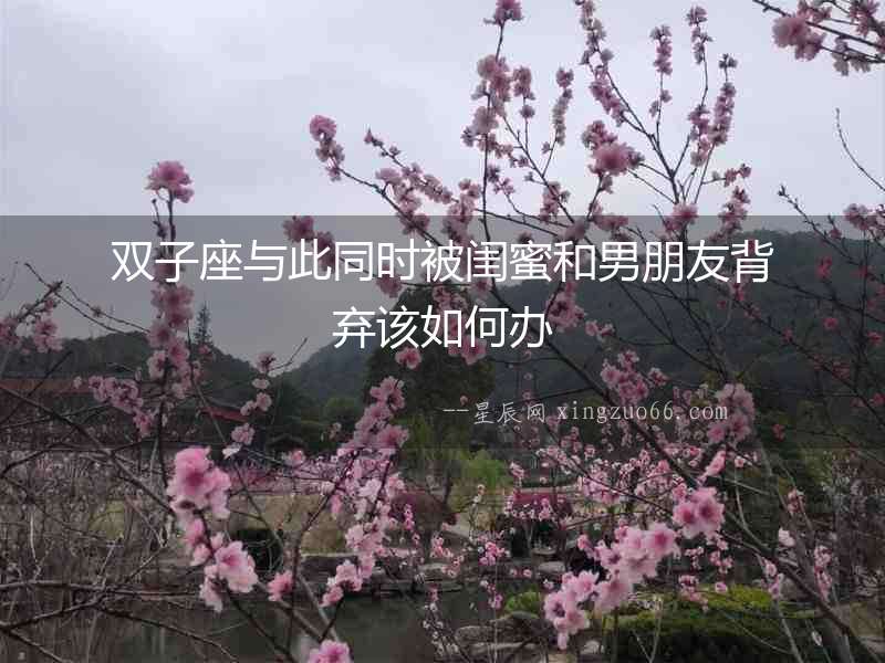 雙子座與此同時被閨蜜和男朋友背棄該如何辦
