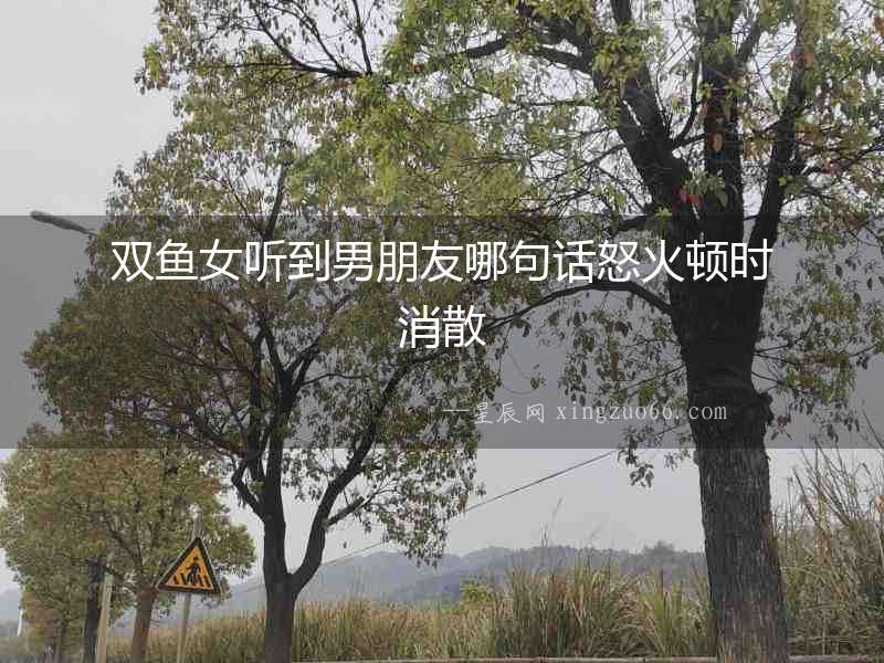 雙魚女聽到男朋友哪句話怒火頓時(shí)消散
