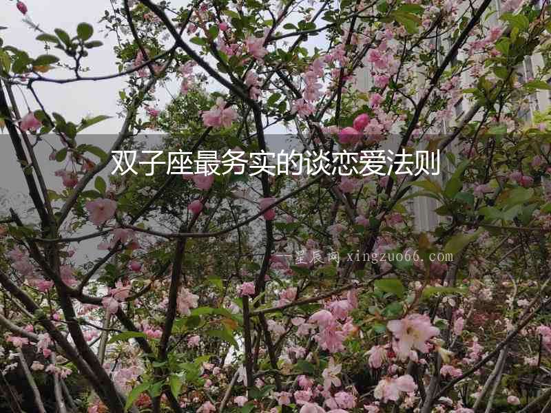 雙子座最務實的談戀愛法則