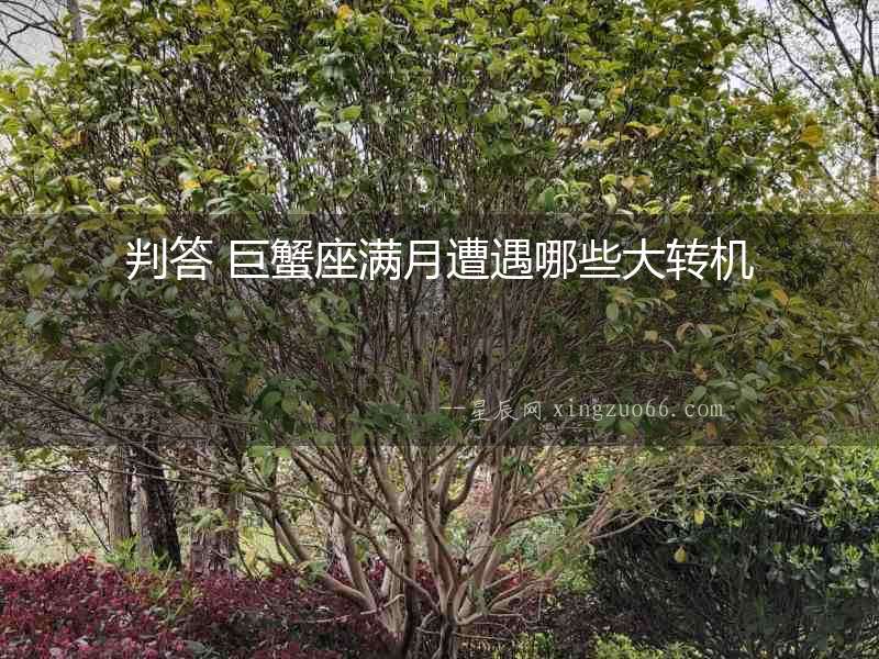 判答 巨蟹座滿月遭遇哪些大轉(zhuǎn)機(jī)