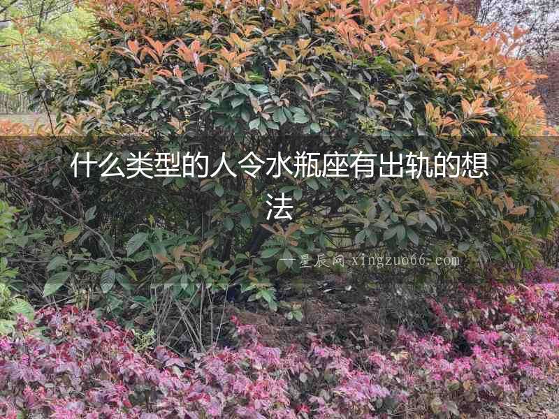 什么類型的人令水瓶座有出軌的想法