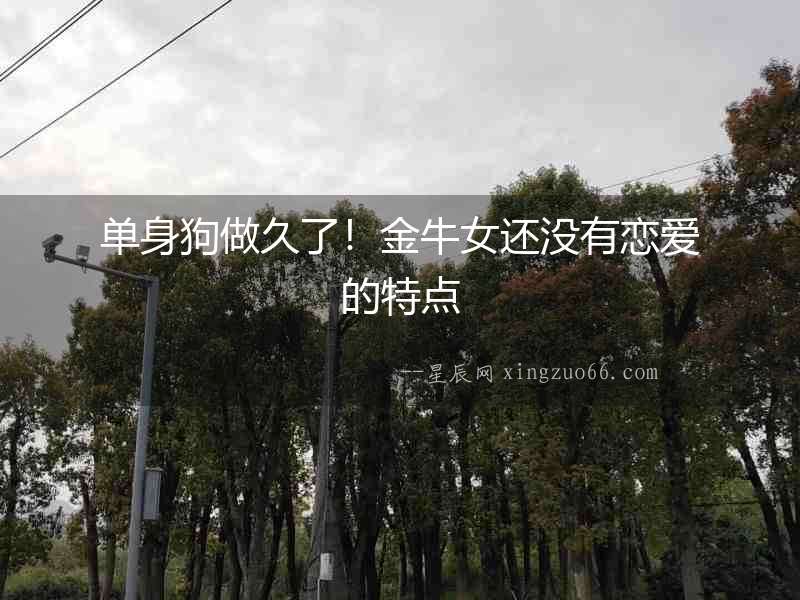 單身狗做久了！金牛女還沒有戀愛的特點