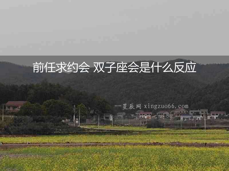 前任求約會 雙子座會是什么反應