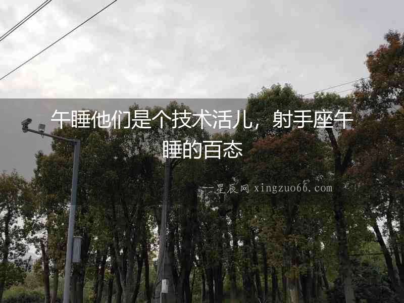 午睡他們是個技術活兒，射手座午睡的百態