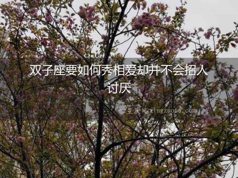 雙子座要如何秀相愛卻并不會招人討厭