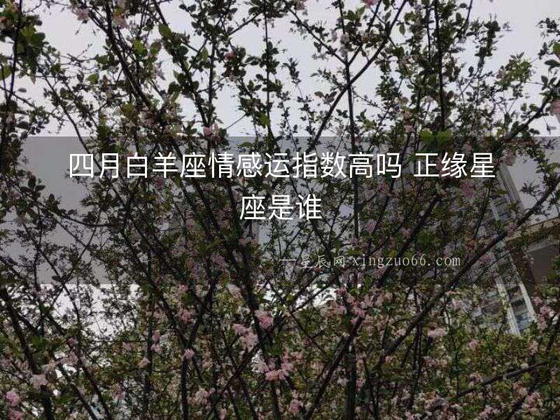 四月白羊座情感運指數高嗎 正緣星座是誰