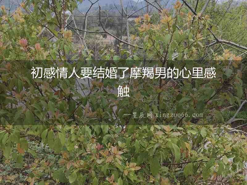 初感情人要結婚了摩羯男的心里感觸