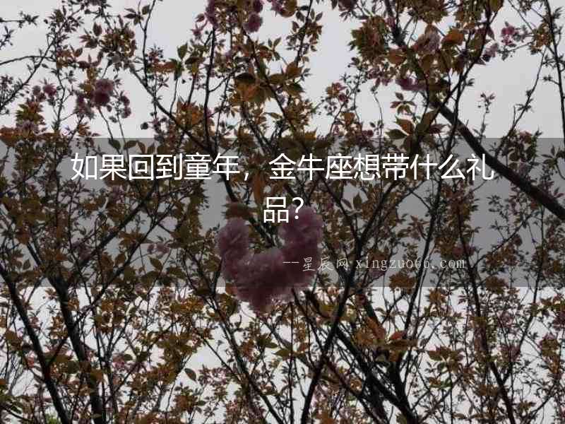 如果回到童年，金牛座想帶什么禮品？