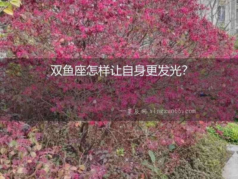 雙魚座怎樣讓自身更發光？