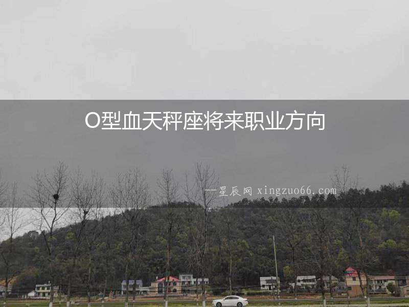 O型血天秤座將來職業方向