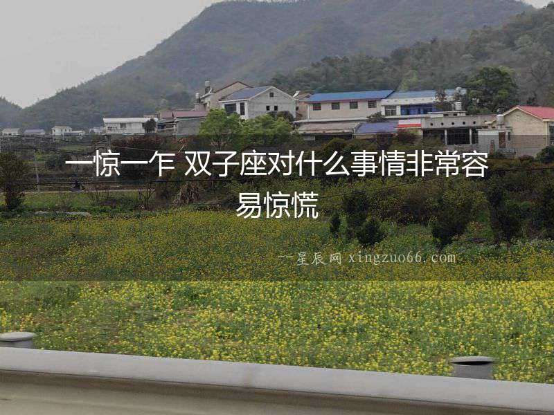 一驚一乍 雙子座對什么事情非常容易驚慌