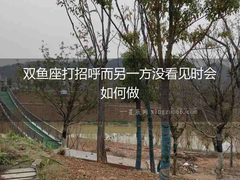 雙魚座打招呼而另一方沒看見時會如何做
