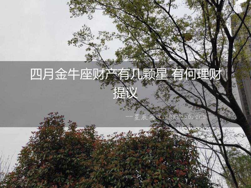 四月金牛座財產(chǎn)有幾顆星 有何理財提議