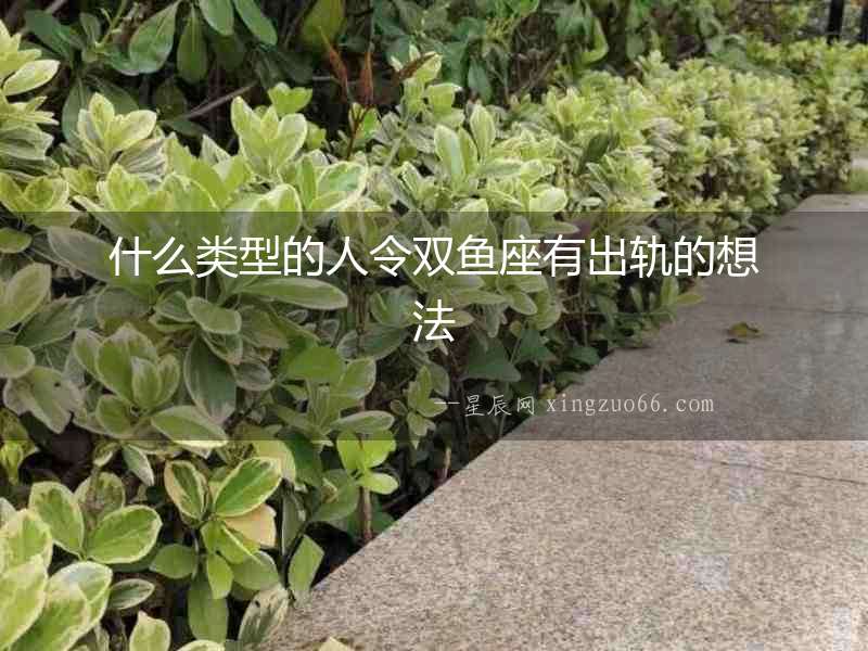 什么類型的人令雙魚座有出軌的想法