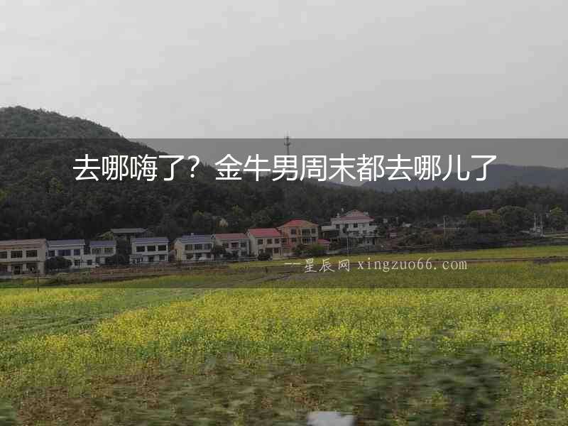 去哪嗨了？金牛男周末都去哪兒了