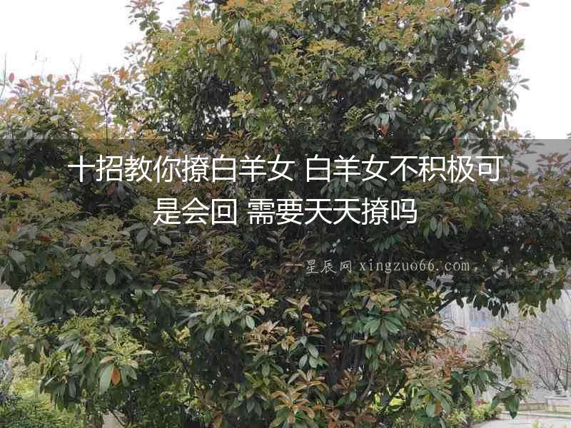 十招教你撩白羊女 白羊女不積極可是會(huì)回 需要天天撩嗎