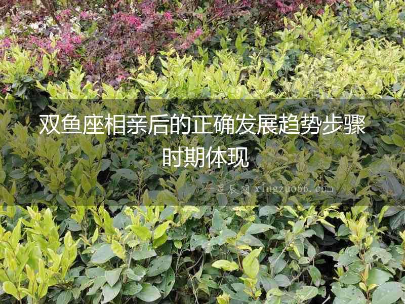 雙魚座相親后的正確發展趨勢步驟 時期體現