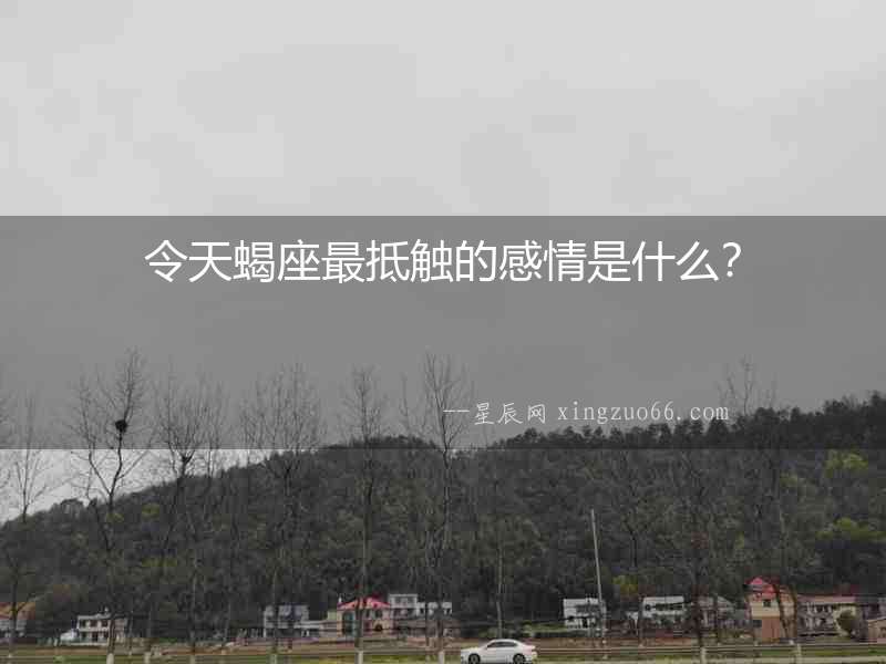 令天蝎座最抵觸的感情是什么？
