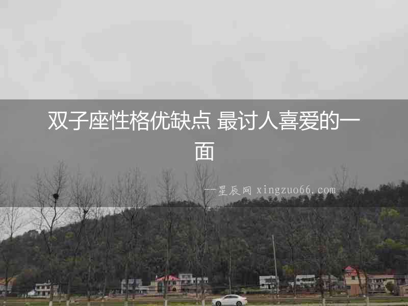 雙子座性格優(yōu)缺點(diǎn) 最討人喜愛的一面