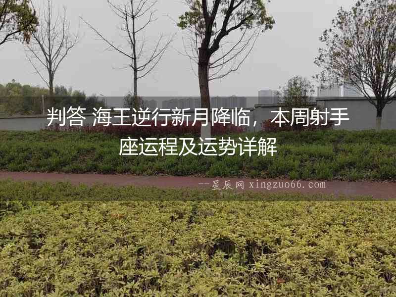 判答 海王逆行新月降臨，本周射手座運程及運勢詳解