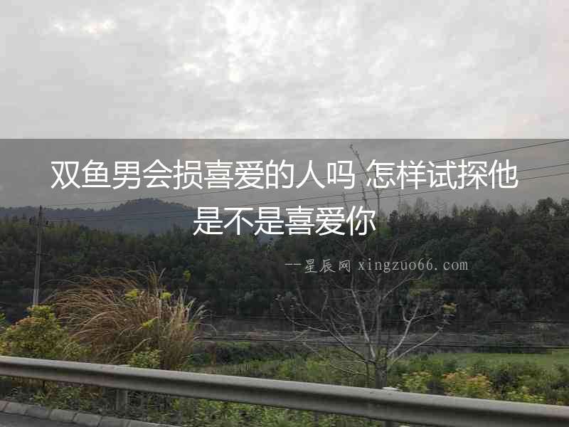 雙魚男會損喜愛的人嗎 怎樣試探他是不是喜愛你