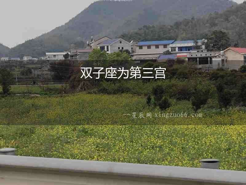 雙子座為第三宮