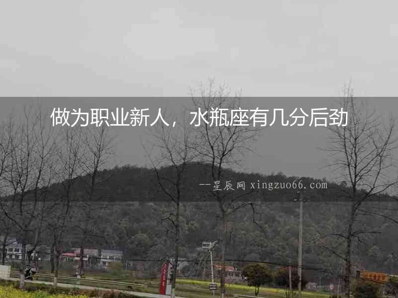 做為職業新人，水瓶座有幾分后勁