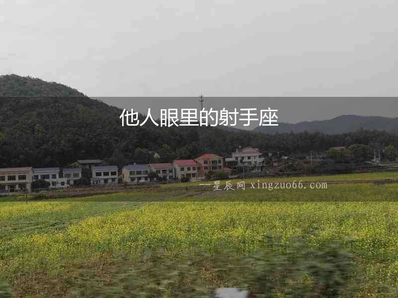 他人眼里的射手座