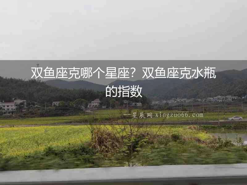 雙魚座克哪個星座？雙魚座克水瓶的指數(shù)