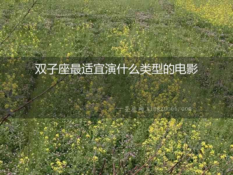 雙子座最適宜演什么類型的電影