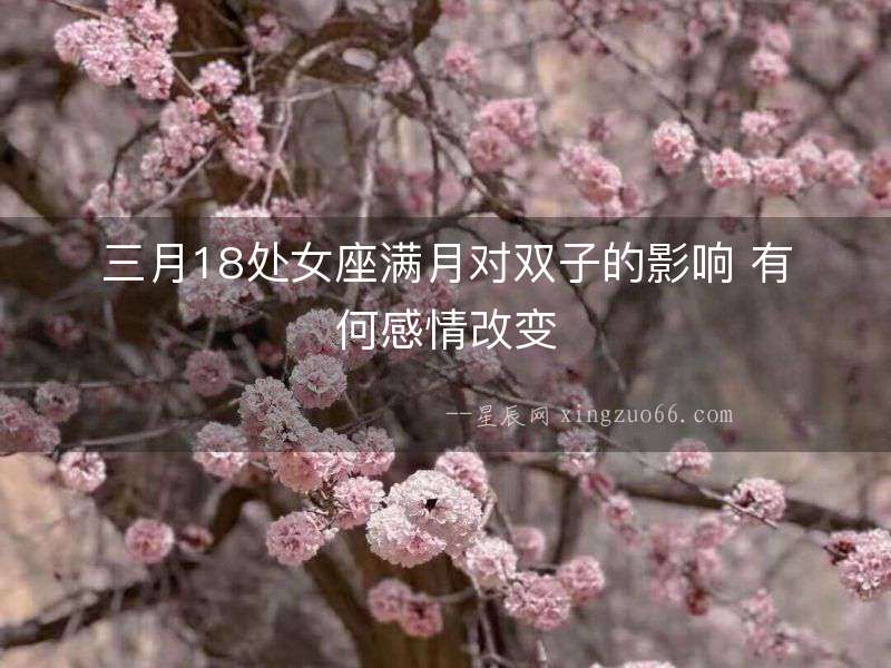 三月18處女座滿月對雙子的影響 有何感情改變