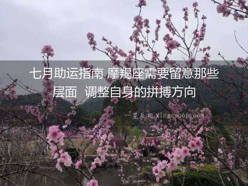 七月助運指南 摩羯座需要留意那些層面  調整自身的拼搏方向