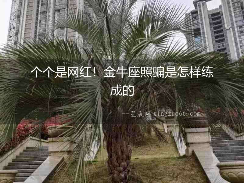 個個是網紅！金牛座照騙是怎樣練成的