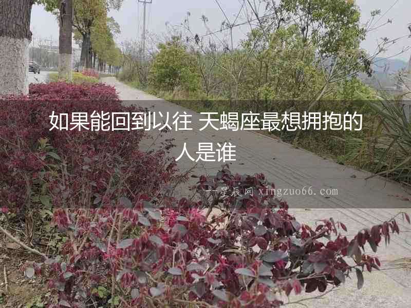 如果能回到以往 天蝎座最想擁抱的人是誰