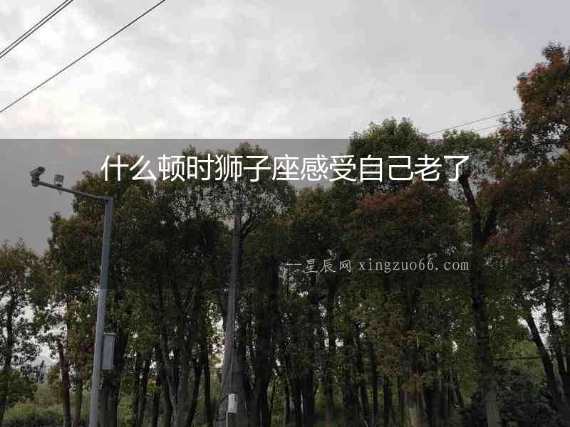 什么頓時獅子座感受自己老了