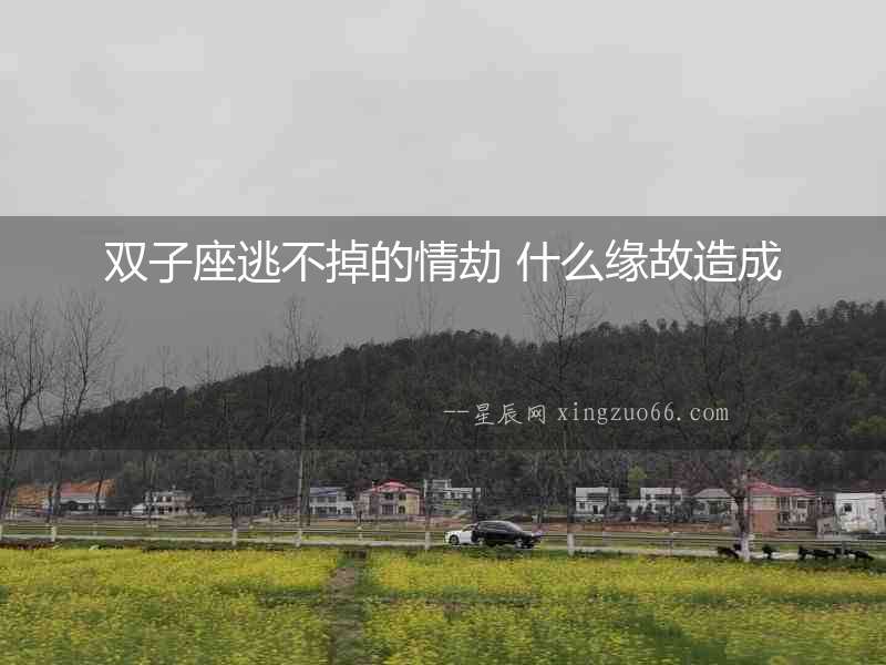 雙子座逃不掉的情劫 什么緣故造成