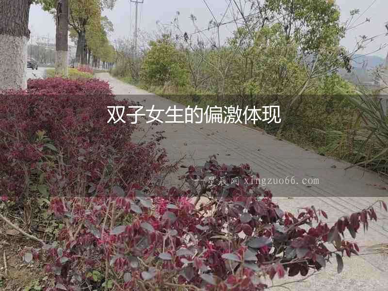 雙子女生的偏激體現