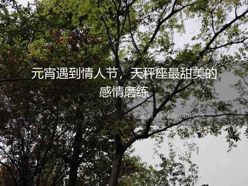 元宵遇到情人節(jié)，天秤座最甜美的感情磨練
