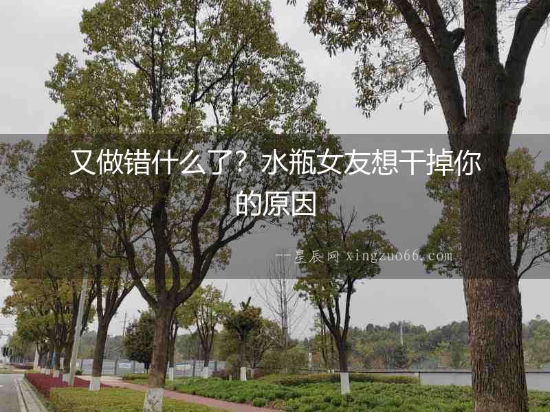 又做錯什么了？水瓶女友想干掉你的原因