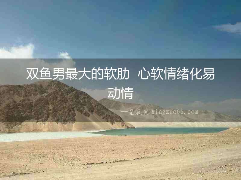 雙魚男最大的軟肋  心軟情緒化易動情