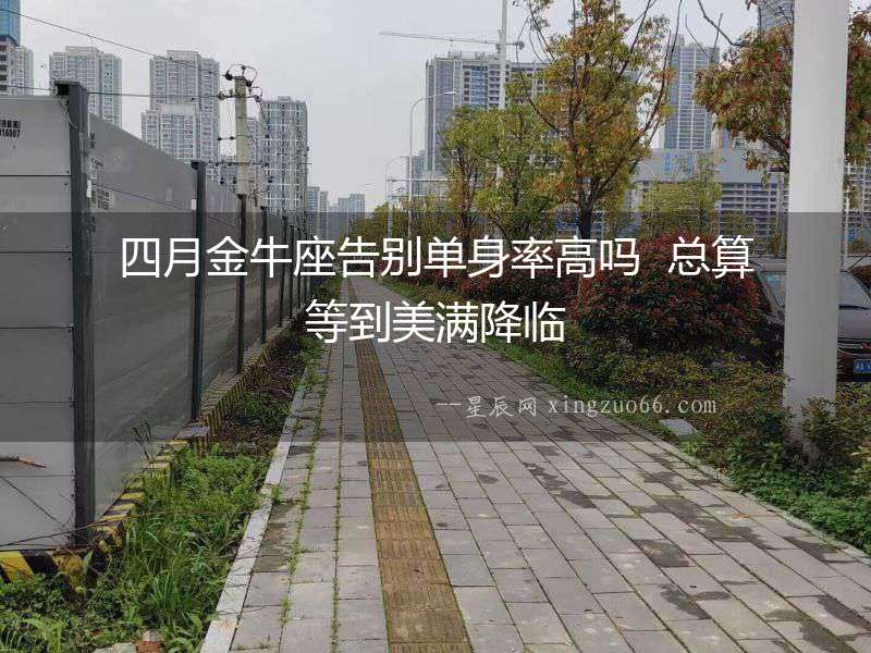 四月金牛座告別單身率高嗎  總算等到美滿降臨