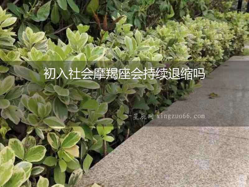 初入社會摩羯座會持續退縮嗎