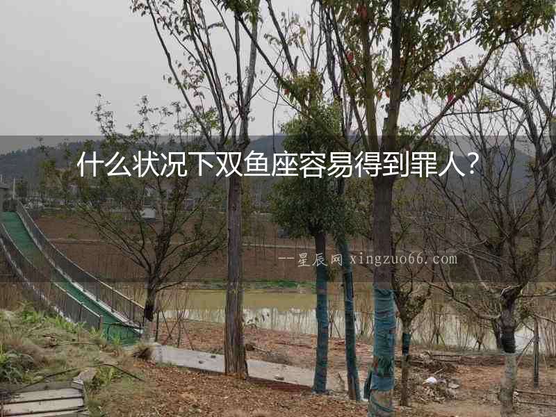 什么狀況下雙魚座容易得到罪人？