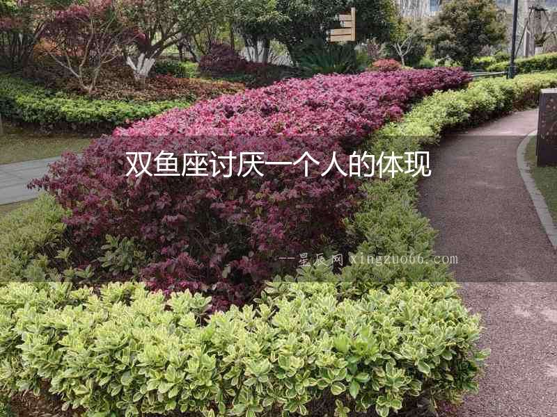 雙魚座討厭一個人的體現
