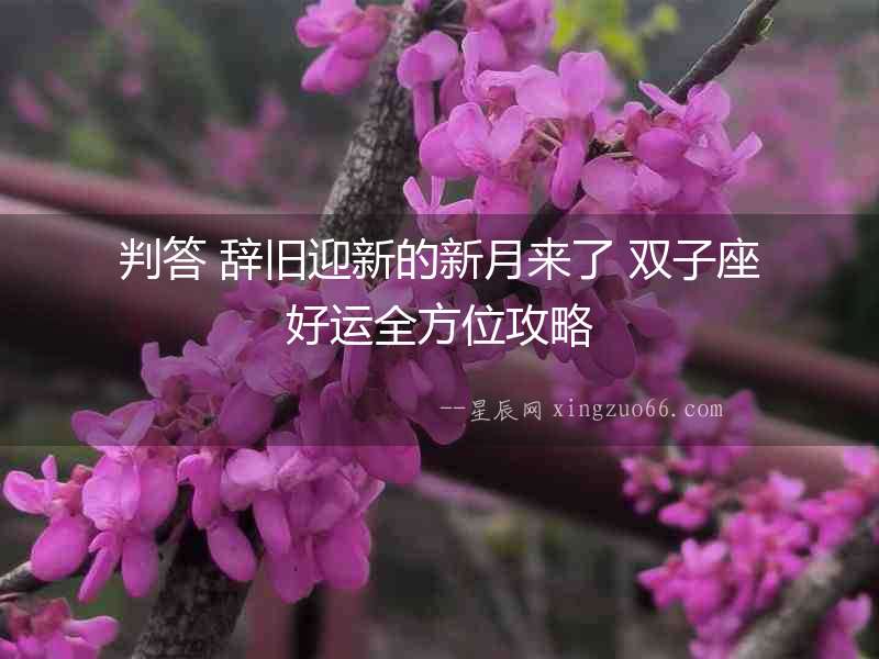 判答 辭舊迎新的新月來了 雙子座好運全方位攻略