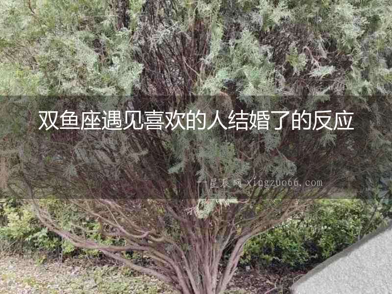 雙魚座遇見喜歡的人結(jié)婚了的反應(yīng)