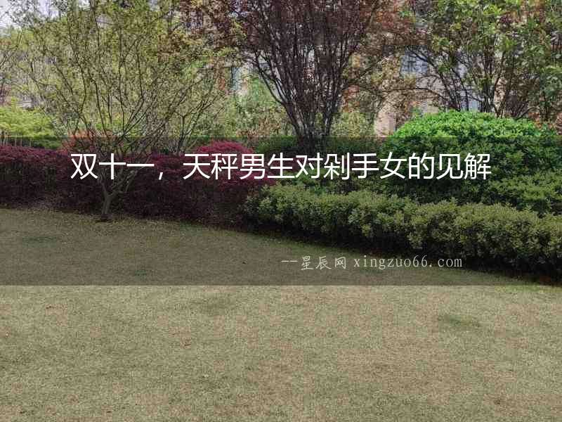 雙十一，天秤男生對剁手女的見解