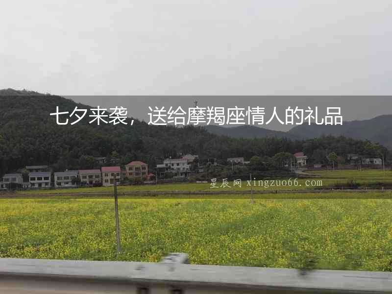 七夕來襲，送給摩羯座情人的禮品