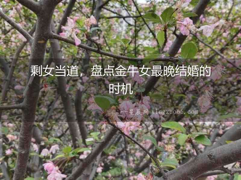 剩女當道，盤點金牛女最晚結婚的時機