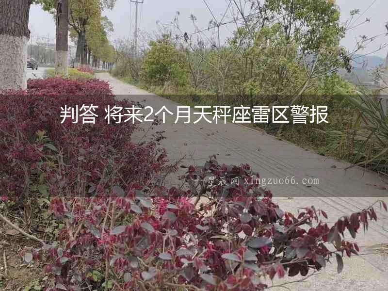 判答 將來2個月天秤座雷區警報